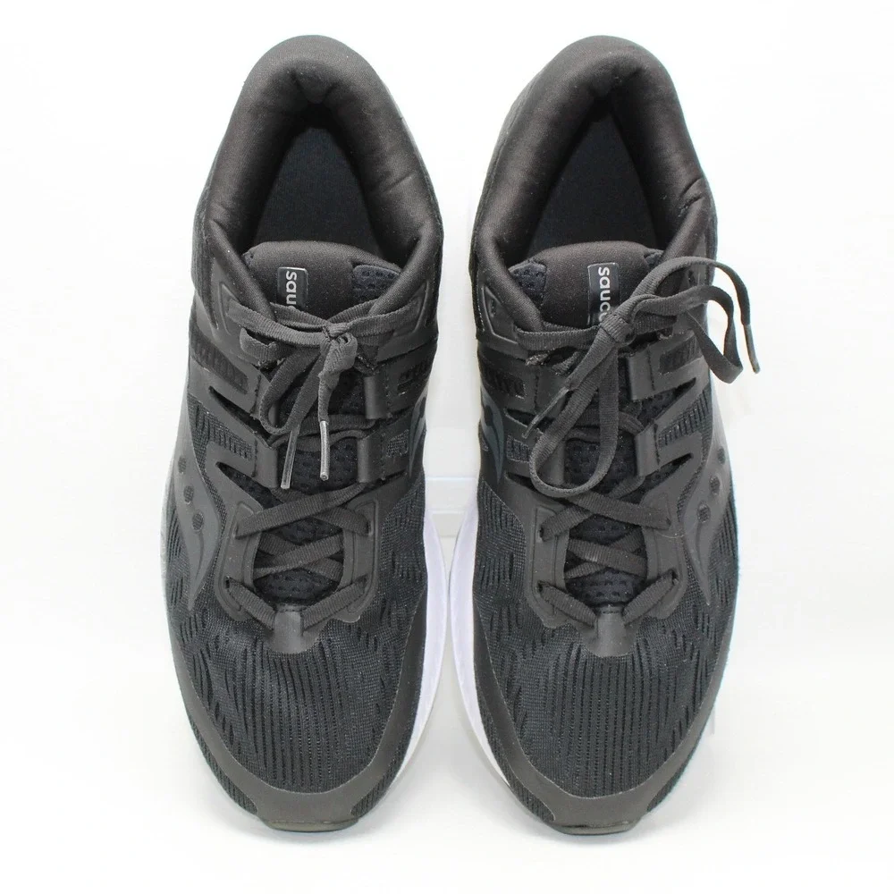 Saucony‎ Ride ISO Mens Running Shoes Black White S20444-2 Size 11.5